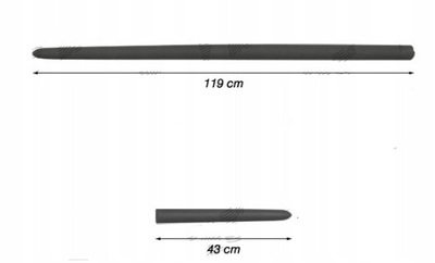 Opel combo c 3d 2000-2010 молдинг двері права=ліва фото №1