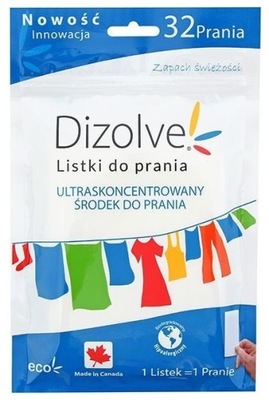 Dizolve Listki do Prania 32 szt. Zapach Świeżości