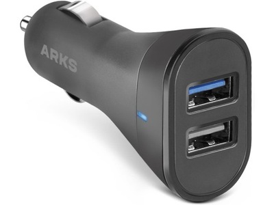 Ładowarka samochodowa ARKS 2X USB Czarny