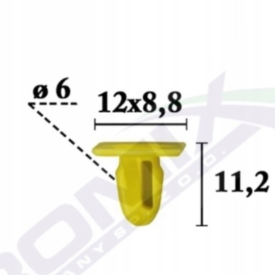 КЛИПСА НАКЛАДКИ ПОРОГА 10SZT DO BMW 1 3 5 6 X1 X2