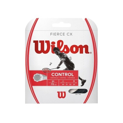 Naciąg do badmintona WILSON FIERCE CX Czarny 0,69 10 m