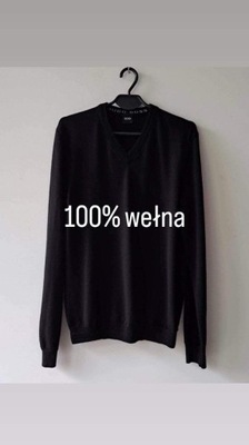 Sweter Hugo Boss S 100% wełna uniseks