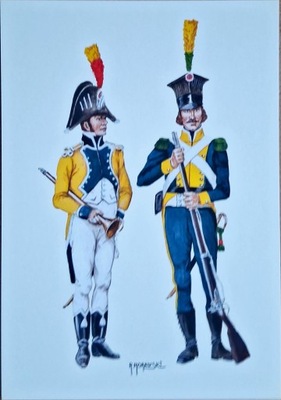 LEGIA POLSKO-WŁOSKA -PIECHOTA -MUZYKANT 3 PUŁKU I WOLTYŻER 1 PUŁKU