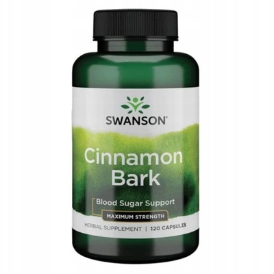 Cinnamon Bark Cynamon Kora 120 kapsułek Swanson