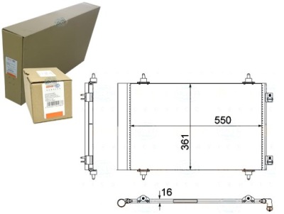 Behr-hella конденсатор кондиціонера fiat scudo 1,6 2 фото №1