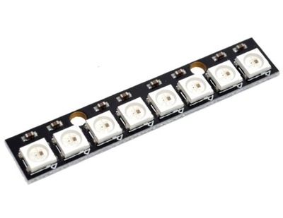 284 Listwa 8 diod LED WS2812B 5050 RGB Arduino