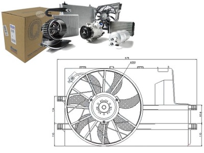 VENTILATEUR DE RADUATEUR (AVEC OBUDOWA) MERCEDES A (W168) - milautoparts-fr.ukrlive.com