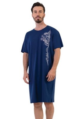 Koszula Nocna męska bawełna do spania Vienetta M