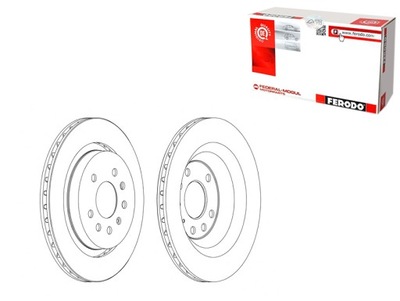 DISCS BRAKE 2SZT. REAR CADILLAC BLS FIAT CROMA OPEL SIGNUM VECTRA  