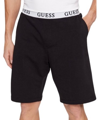 Guess Szorty męskie sportowe U4RD00 KBS91 Czarny Regular Fit r. L