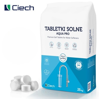Tabletki solne Ciech 25kg Aqua Pro sól w tabletkach do zmiękczaczy wody