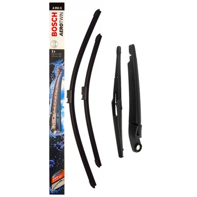 Важіль двірники задня + щітки перед citroen c5 ii фото №1