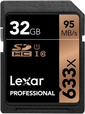 Karta pamięci Lexar SD 32GB x633 Professional SDHC