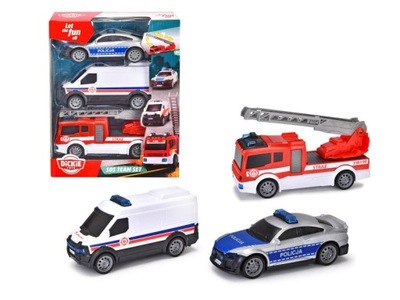 Dickie Toys SOS: Pojazdy ratunkowe 3-pak