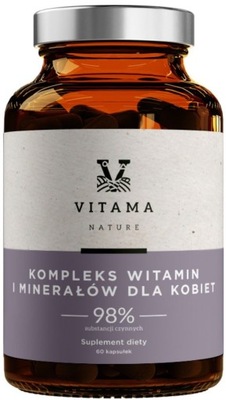 KOMPLEKS WITAMIN MINERAŁÓW DLA KOBIET NATURALNE WITAMINY DLA KOBIET 60 KAPS