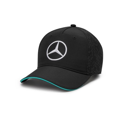 Czapka baseballowa dziecięca czarna Team Mercedes AMG F1 2024