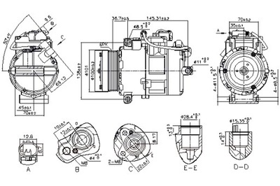 NISSENS КОМПРЕССОР КОНДИЦИОНЕРА NISSENS 890012 BMW 3 3.0D 07-13