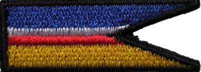 Proporczyk haftowany na beret polowy 17 Wielkopolska Brygada Zmechanizowana