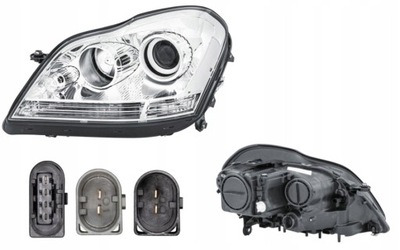 Фара лівий mercedes gl klasa x164 06- hella фото №1