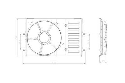 TYC CUERPO DE VENTILADOR DEL RADIADOR SEAT IBIZA IV IBIZA IV SC IBIZA IV  