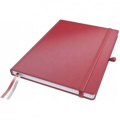 Notatnik LEITZ Complete A4 80k czerwony w kratkę