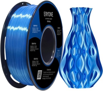 Filament Eryone PLA Silk Blue niebieski 1,75 mm 1kg
