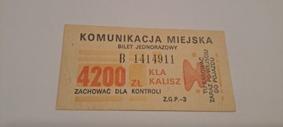 BILET KALISZ 4200zł - KALISKIE LINIE AUTOBUSOWE