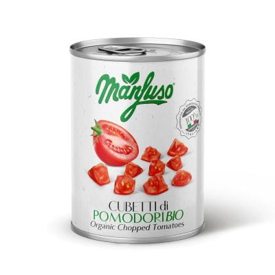 Pomidory krojone BIO puszka 400g Manfuso