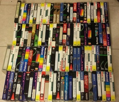 100 KASET VHS ZESTAW