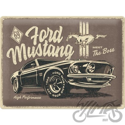 PLACA PLAKAT 30X40 FORD MUSTANG THE BOSS 23311  