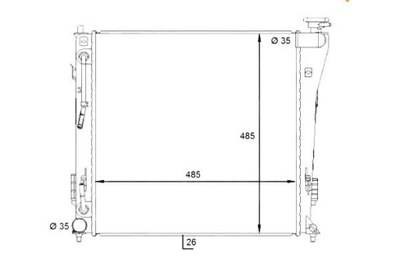 Nrf радіатор hyundai i40 1,7crdi 12- фото №1