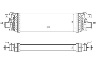 Nissens интеркулер ford fiesta v 1.4 tdci jh_. j фото №1
