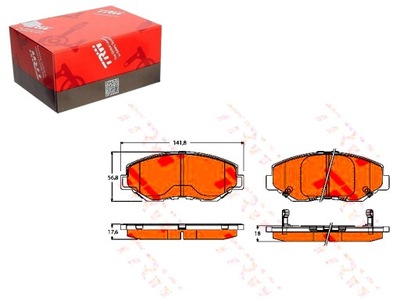 KLOCKI HAMULCOWE HONDA PRZÓD CR-V TRW