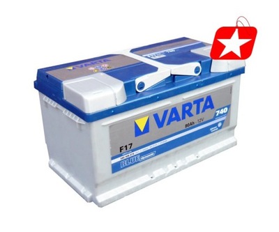 Starterbatterie Varta Blue Dynamic 12V 80Ah 740A(EN) R+ - 5804060743132  Varta -  Shop