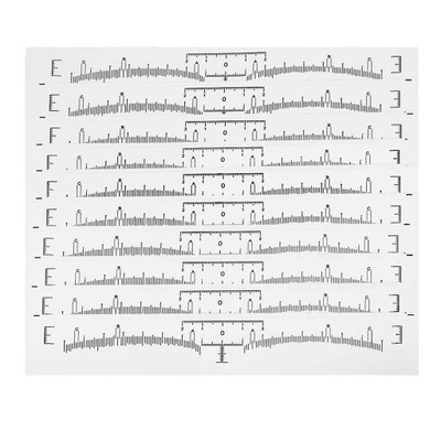 10 sztuk x jednorazowe linijki do brwi Tatuaż