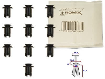 Toyota prius 09- клипса клипса штифт накладки порог фото №1