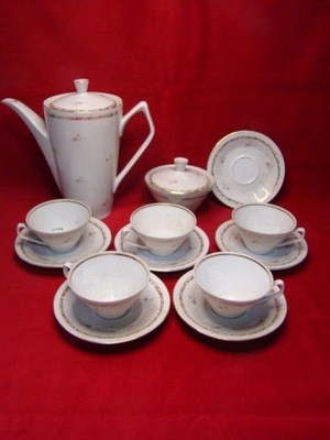 Serwis kawowy wzór kolekcja "Elżbieta" Chodzież lata 50