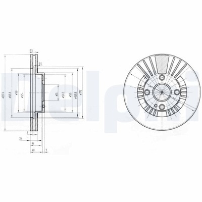 BG3509 DELPHI ДИСК ТОРМОЗНОЙ