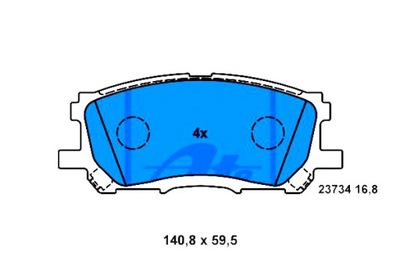 ATE ZAPATAS HAM. LEXUS P. RX 3,0-3,5 03-08  