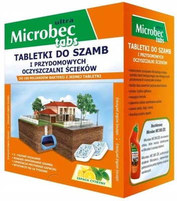 Microbec Tabletki Ultra bakterie do szamb 16 sztuk