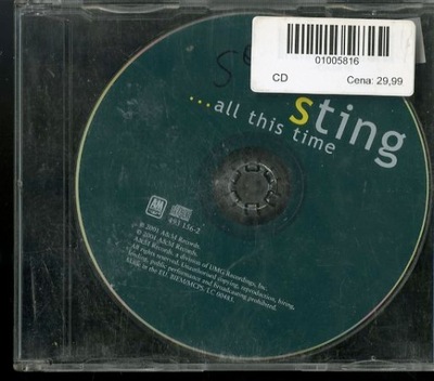 STING - ...ALL THIS TIME CD5816