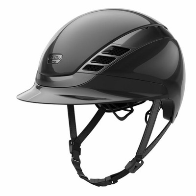 Kask Pikeur ABUS AIRLUXE CHROME shiny black r.L