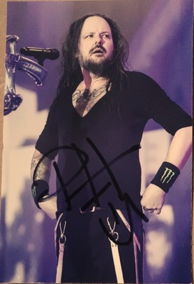 Jonathan Davis KORN - zdjęcie z autografem