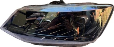 Лампа левая skoda fabia iii 3 линза + led 6v1941015b фото №1