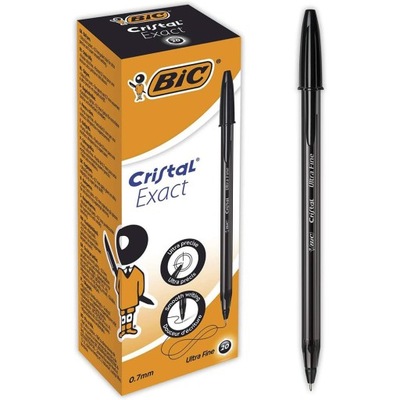 DŁ.BIC CRISTAL EXACT CZARNY A/20