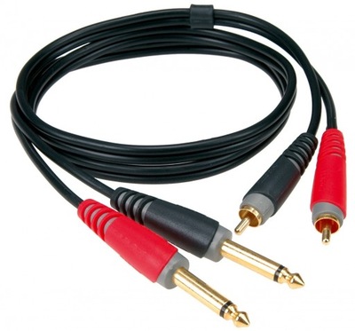 Klotz AT CJ0200 kabel 2xRCA / 2xTS 2m