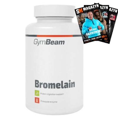 GYMBEAM BROMELAINA 90k TRAWIENIE VEGE ANANAS