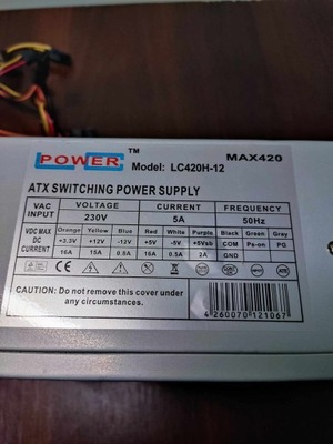 Zasilacz PC LC-Power LC420H-12 V1.3 420W ATX