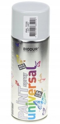 SPRAY Emalia BIODUR 400ml RAL7035 JASNY SZARY