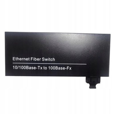 Światłowodowy konwerter mediów Ethernet 10/100